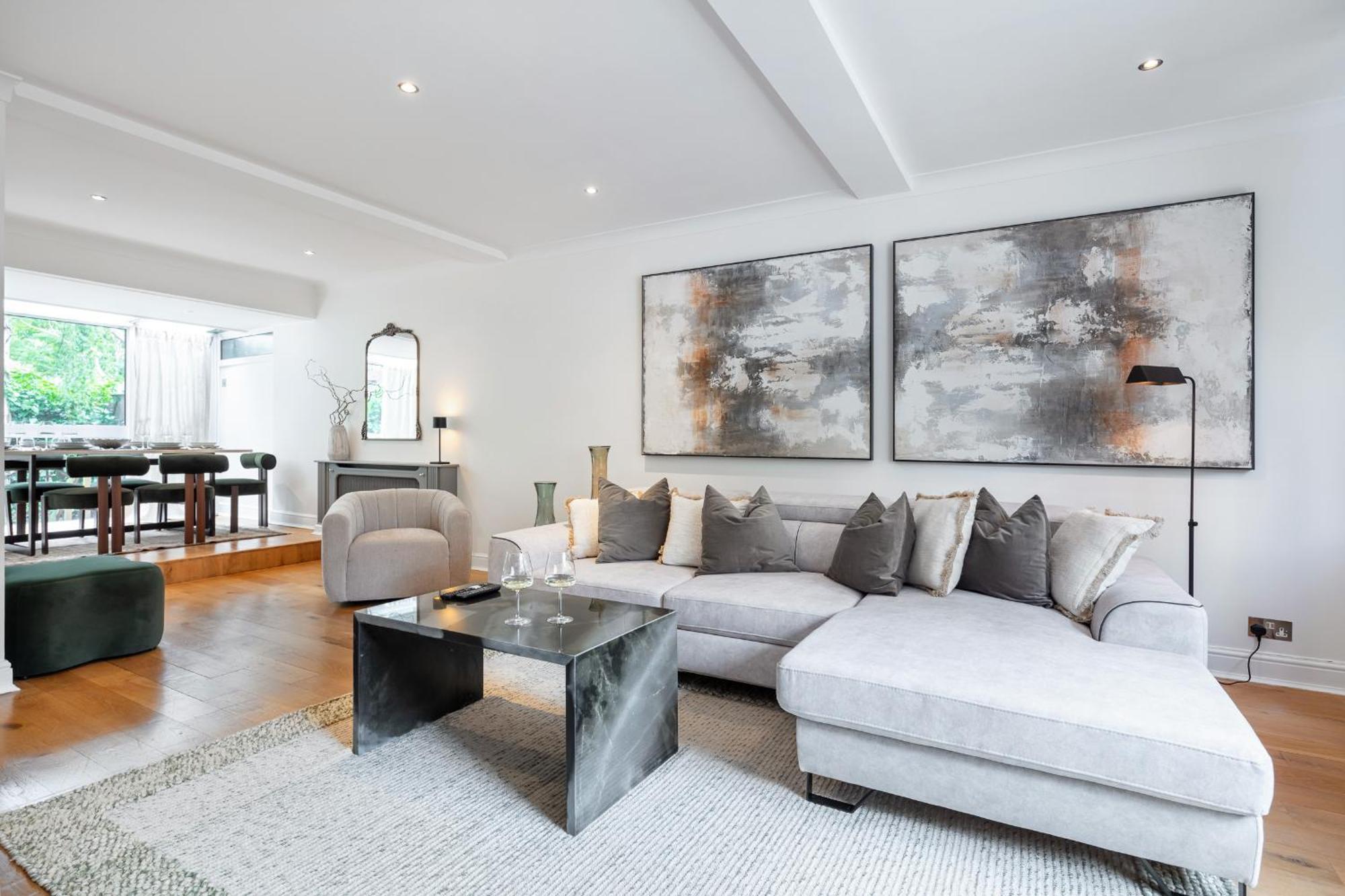 런던 Rare 4Beds Townhouse In Kensington With Patio 빌라 외부 사진